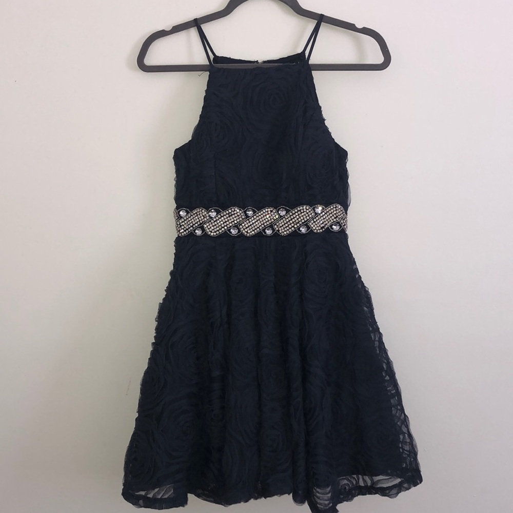 Blue prom dress